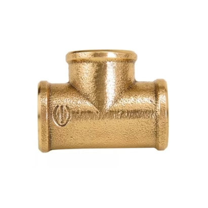 Tê de Bronze Roscável Elume 711 22mm 3/4