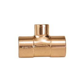 Tê de Cobre de Redução Central Eluma 611 22x15mm 3/4