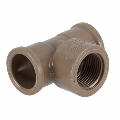 Tê PVC 90º Soldável e Roscável Tigre 25mm 3/4