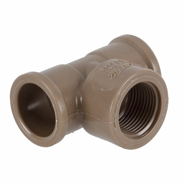 Tê PVC 90º Soldável e Roscável Tigre 25mm 3/4