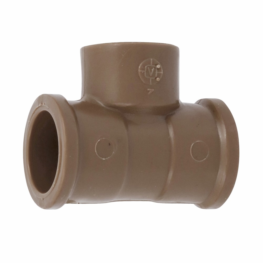 Tê PVC 90º Soldável e Roscável Tigre 25x20mm 3/4x1/2