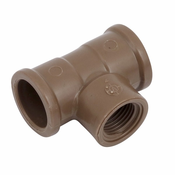 Tê PVC 90º Soldável e Roscável Tigre 25x20mm 3/4x1/2