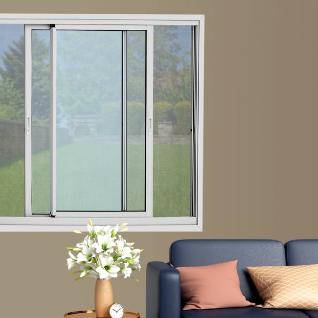 Tela Mosquiteira em Alumínio Sasazaki Aluminium para janela de 100x150cm Branca - 79.02.003-6