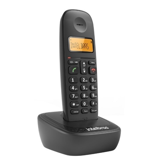 Telefone sem Fio Intelbras TS2510 com Identificador de Chamadas Preto - 17389