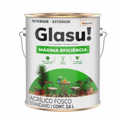Tinta Acrílica Glasu Mais Eficiência Lamina Afiada 3,6L - 50749359