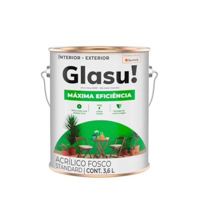 Tinta Acrílica Glasu Máxima Eficiência Branco 3,6L