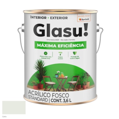 Tinta Acrílica Glasu Máxima Eficiência Gelo 3,6L - 57763917