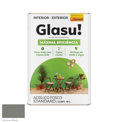 Tinta Acrílica Glasu Máxima Eficiência Lâmina Afiada 18L