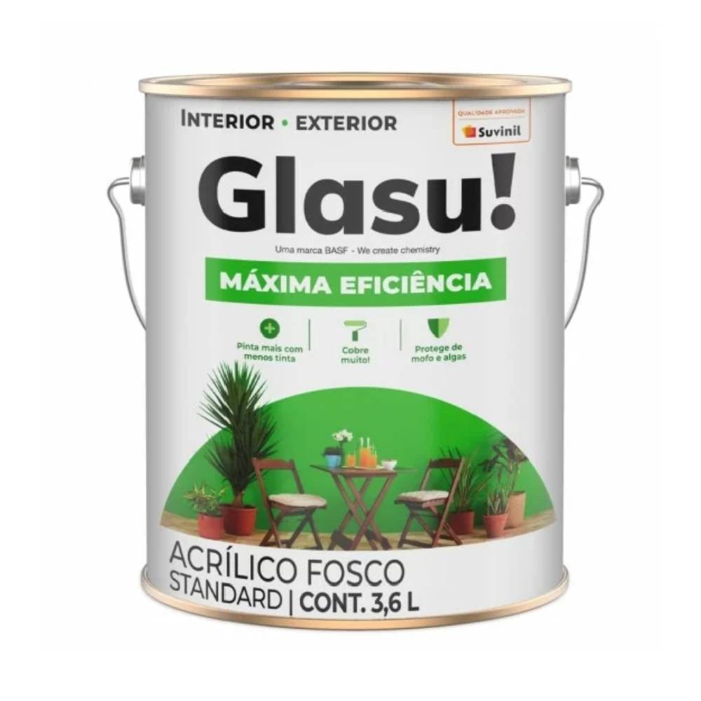 Tinta Acrílica Glasu Máxima Eficiência Lamina Afiada 3,6L - 50749359