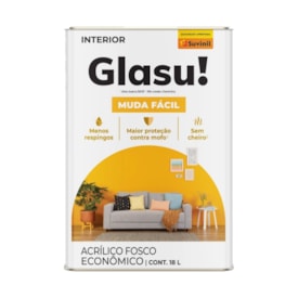 Tinta Acrílica Glasu Muda Fácil Branco 18L - 53426211