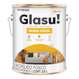 Tinta Acrílica Glasu Muda Fácil Palha 3,6L