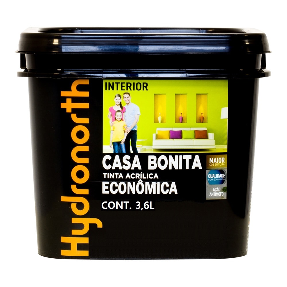 Tinta Acrílica Hydronorth Casa Bonita Branco 3,6L