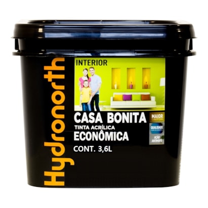 Tinta Acrílica Hydronorth Casa Bonita Branco 3,6L