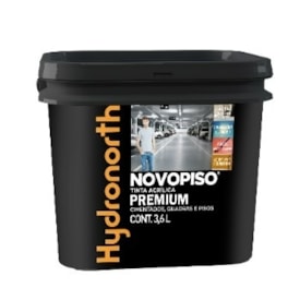 Tinta Acrílica Hydronorth Novopiso Amarelo Demarcação 3,6L