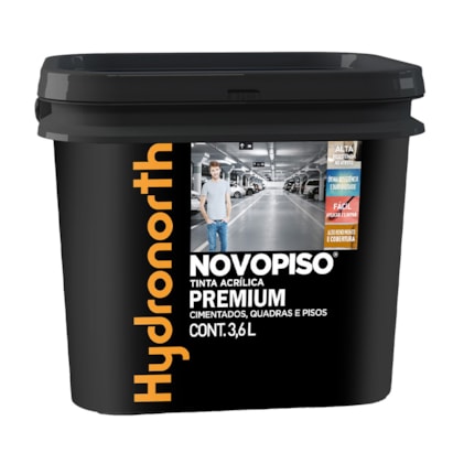 Tinta Acrílica Hydronorth Novopiso Branco 3,6L