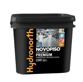 Tinta Acrílica Hydronorth Novopiso Cinza Chumbo 3,6L