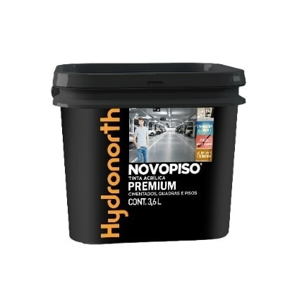 Tinta Acrílica Hydronorth Novopiso Cinza Claro 3,6L