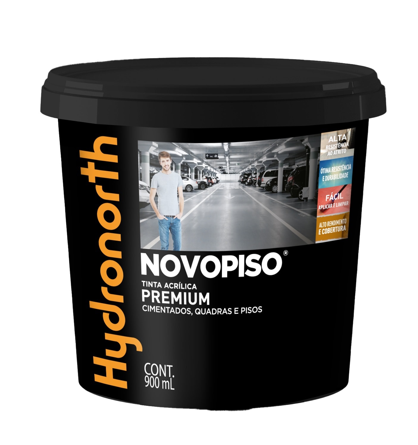 Tinta Acrílica Hydronorth Novopiso Verde 0,9L