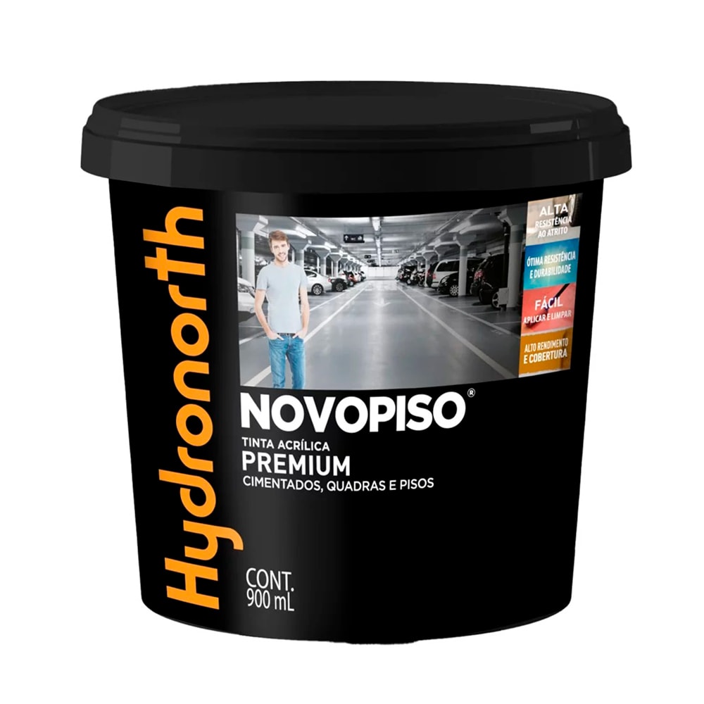 Tinta Acrílica Hydronorth Novopiso Vermelho 0,9L