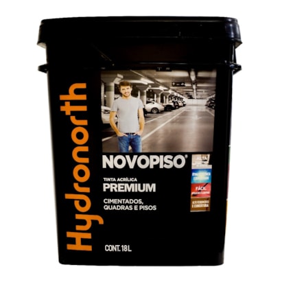 Tinta Acrílica Hydronorth Novopiso Vermelho 18L