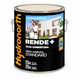 Tinta Acrílica Hydronorth Rende+ Branco Neve 3,6L
