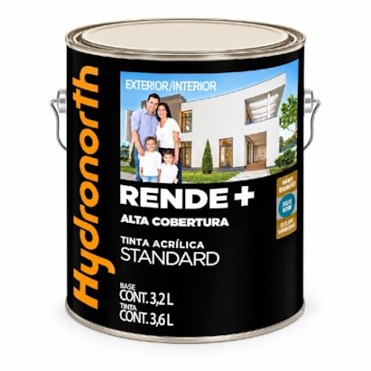Tinta Acrílica Hydronorth Rende+ Branco Neve 3,6L