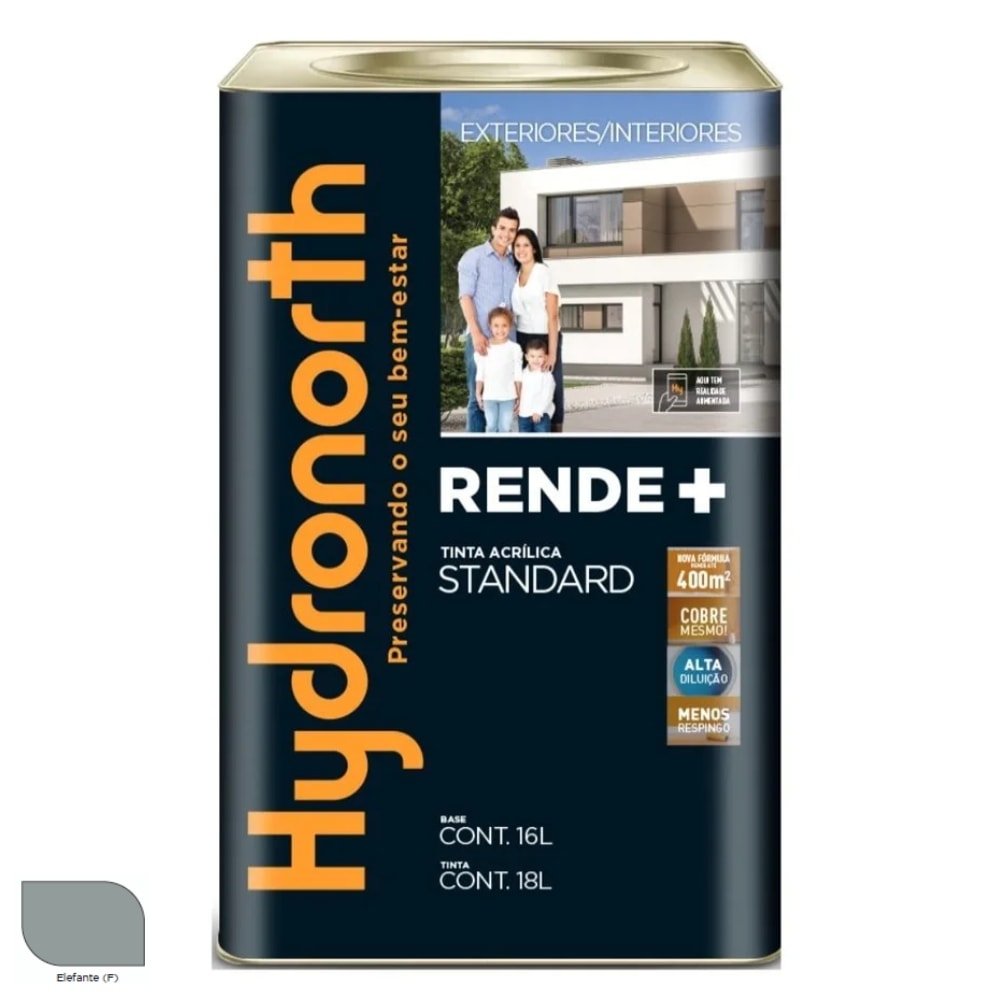 Tinta Acrílica Hydronorth Rende+ Elefante 18L