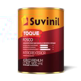 Tinta Acrílica Suvinil  0,9L Toque Fosco Branco - 50841845