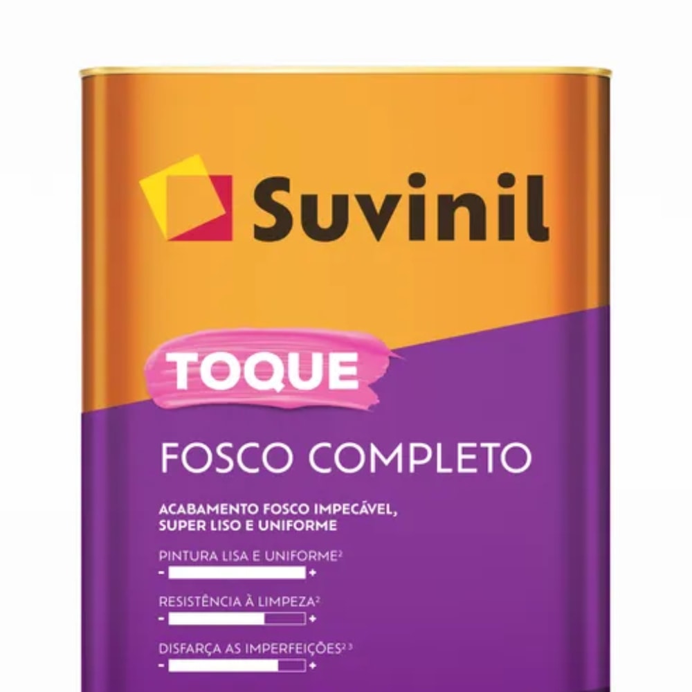 Tinta Acrílica Suvinil 18L Toque Fosco Completo Areia - 50841625