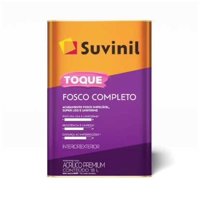 Tinta Acrílica Suvinil  18L Toque Fosco Completo Palha - 50841618