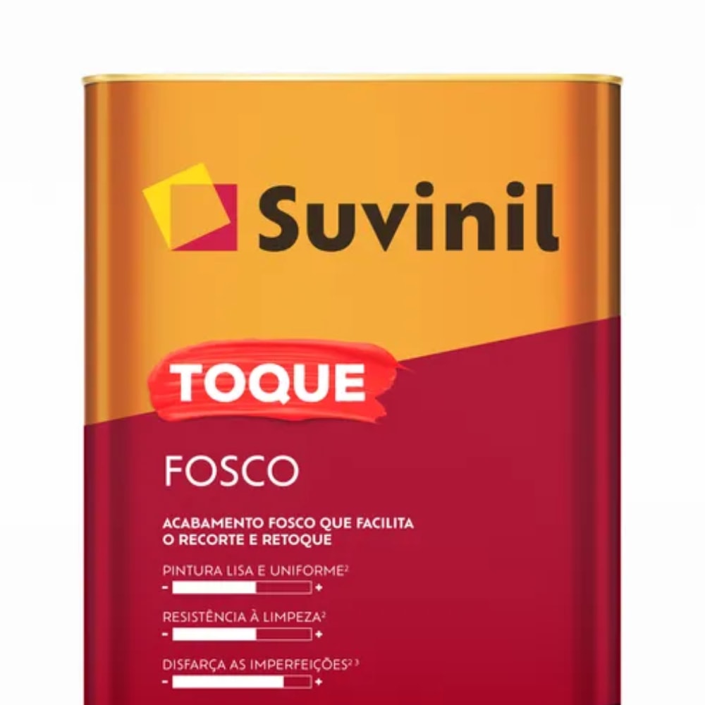 Tinta Acrílica Suvinil 18L Toque Fosco Palha - 50841806