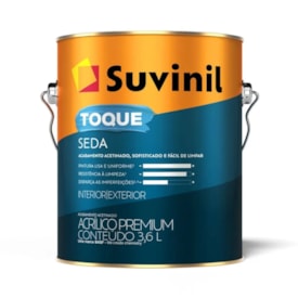 Tinta Acrílica Suvinil 3,6L Toque de Seda Branco - 50839872