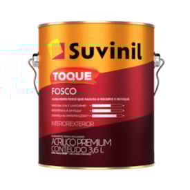 Tinta Acrílica Suvinil 3,6L Toque Fosco Branco - 50841836