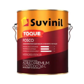 Tinta Acrílica Suvinil 3,6L Toque Fosco Branco - 50841836