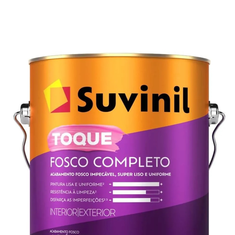 Tinta Acrílica Suvinil 3,6L Toque Fosco Completo Algodão Egípsio - 50841623