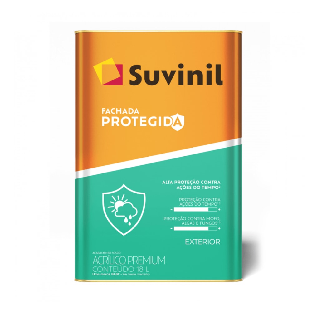 Tinta Acrílica Suvinil Fachada Protegida Branco 18L - 50842487