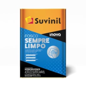 Tinta Acrílica Suvinil Fosco Sempre Limpo Branco 18L - 50842064