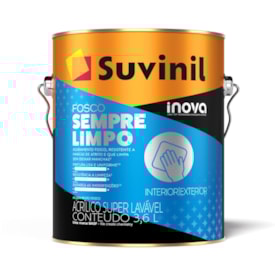 Tinta Acrílica Suvinil Lavavél Sempre Limpo 3,6L Branco - 50842053