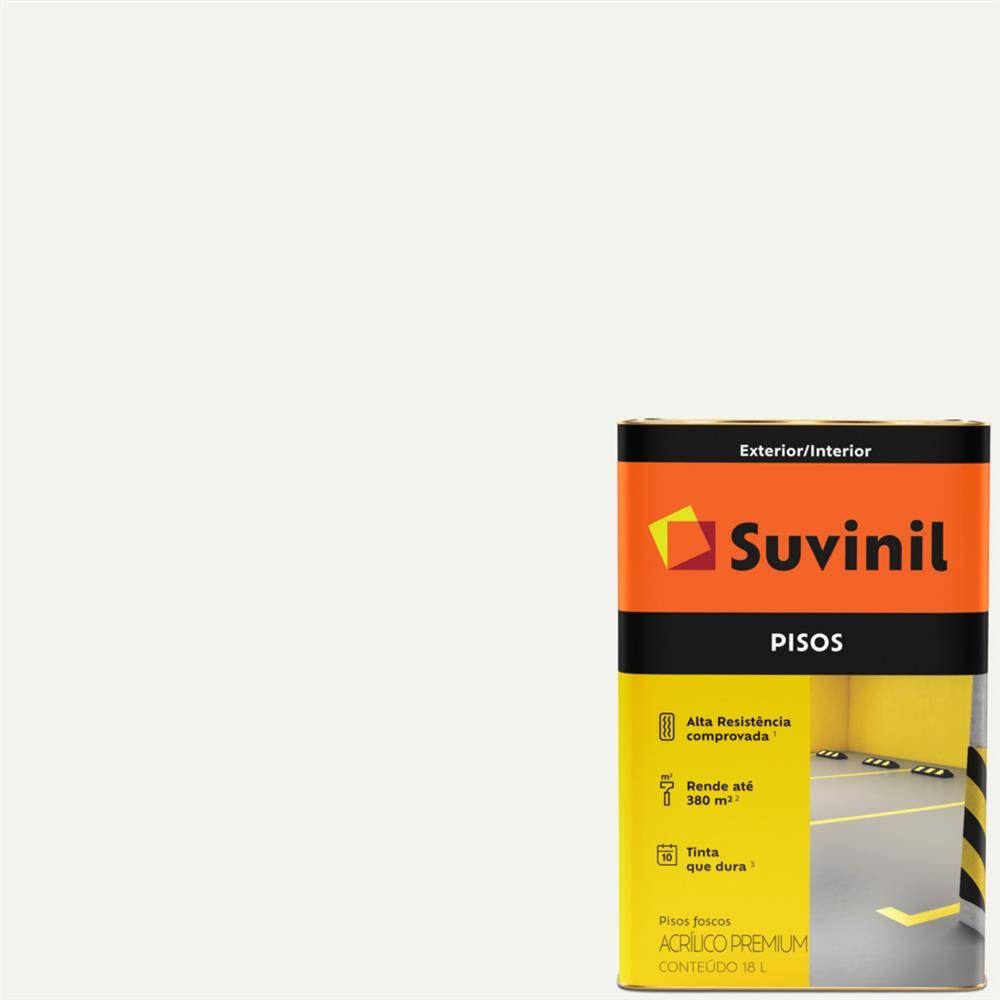 Tinta Acrílica Suvinil  Piso Suvinil 18L Toque Branco - 53418632