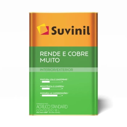 Tinta Acrílica Suvinil Rende & Cobre Mais Gelo 18L