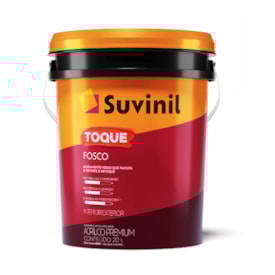 Tinta Acrílica Suvinil Toque Fosco Branco 20L - 50841837
