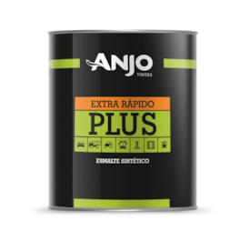 Tinta Esmalte Automotivo Anjo Plus Preto Chassis Semi Brilho 0,9L