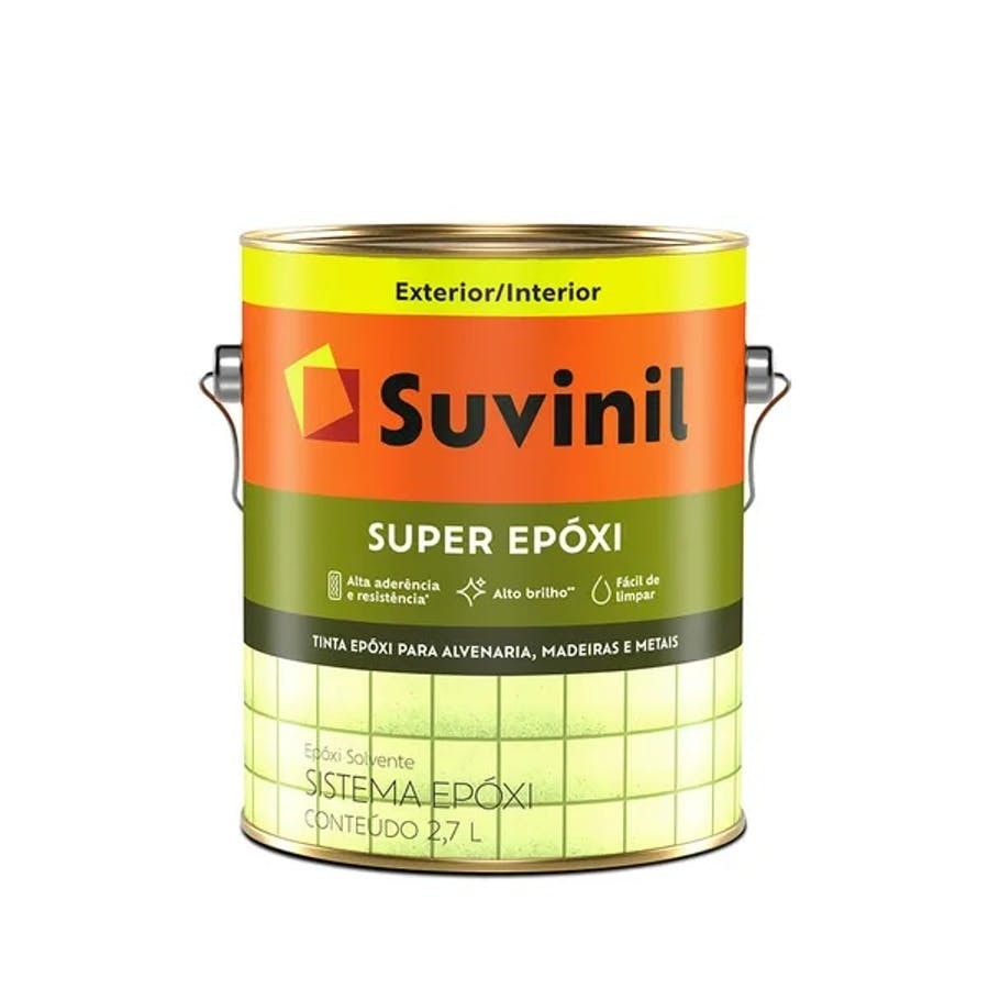 Tinta Esmalte Epóxi Suvinil Super Branco Brilhante 2,7L