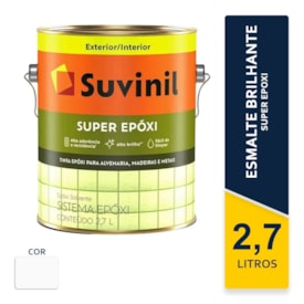 Tinta Esmalte Epóxi Suvinil Super Branco Brilhante 2,7L
