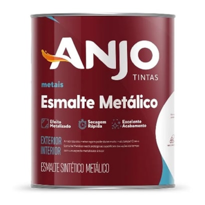 Tinta Esmalte Metálico Anjo Aço Corten 0,9L