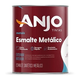 Tinta Esmalte Metálico Anjo Cinza Grafite 0,9 Litros
