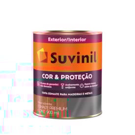 Tinta Esmalte Suvinil Cor e Proteção Amarelo Ouro Brilhante 0,9L