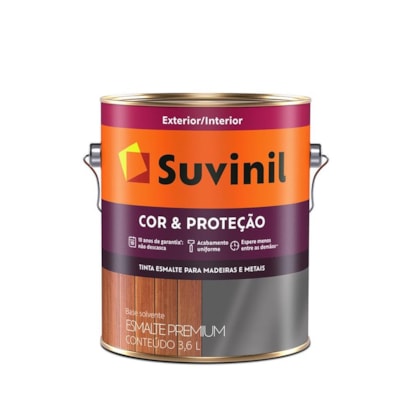 Tinta Esmalte Suvinil Cor e Proteção Gelo Brilhante 3,6L