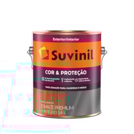 Tinta Esmalte Suvinil Cor e Proteção Preto Fosco 3,6L