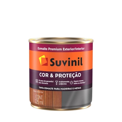 Tinta Esmalte Suvinil Cor e Proteção Vermelho Brilhante 225ml